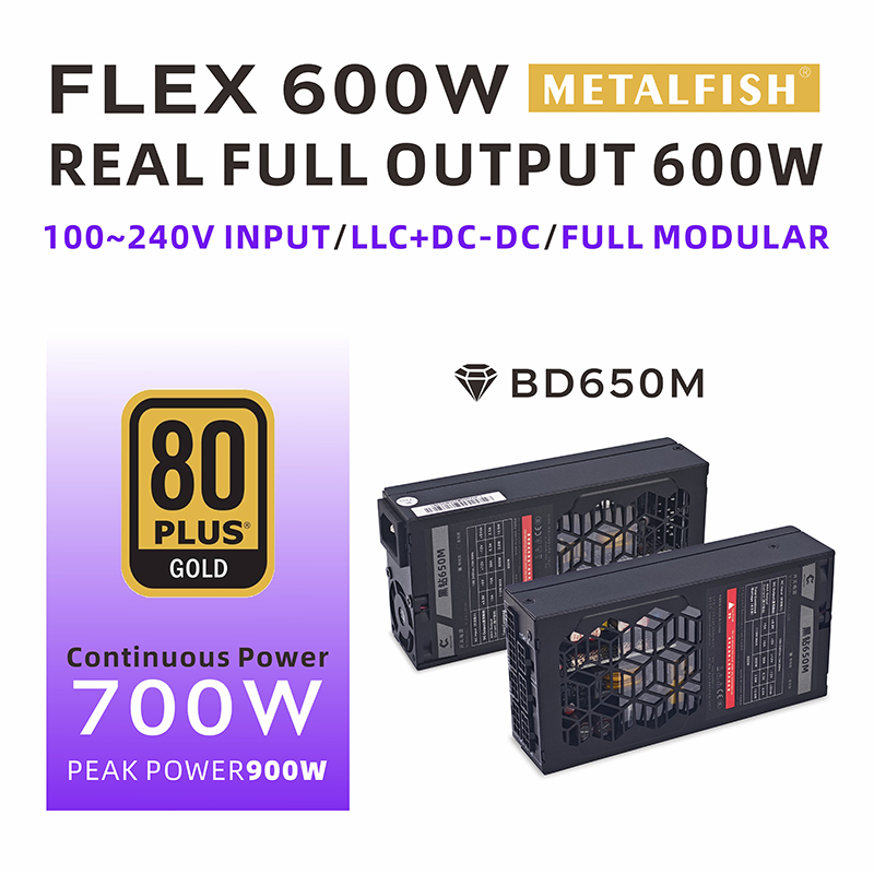 Flex Atx Power Supply 600W 1U - METALFISH Flex 600W 모듈형 파워 서플라이